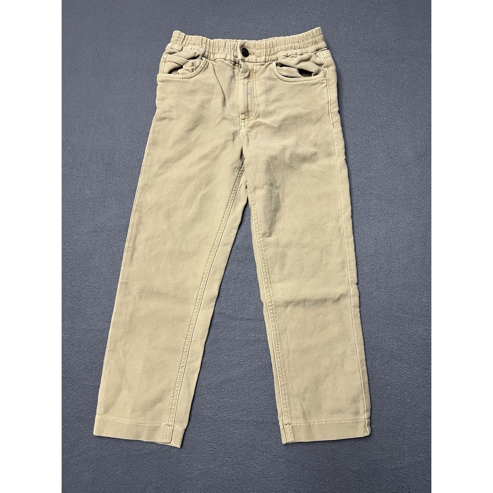 Faherty Stretch‎ Terry Jeans Kids Size 6 Beige Tan 5 Pkt Design Cotton NWOT